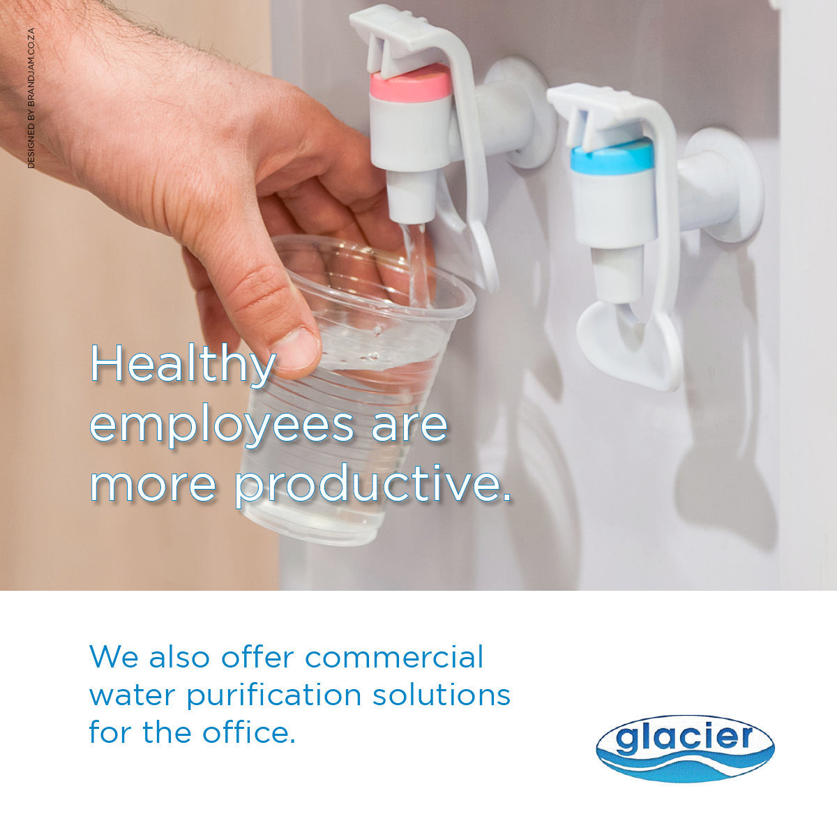 Desk Top Water Dispenser Silver Plus Glass Filtration System on Top