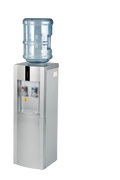 Hot & Cold Water Dispenser Silver + 20L Poly-Carbon Water Bottle