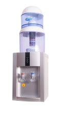 Desk Top Water Dispenser- Silver Plus Water Filtration System on Top