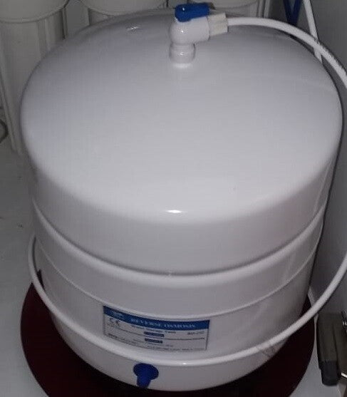 Reverse Osmosis 3.2 Gallon White Steel Pressure Tank
