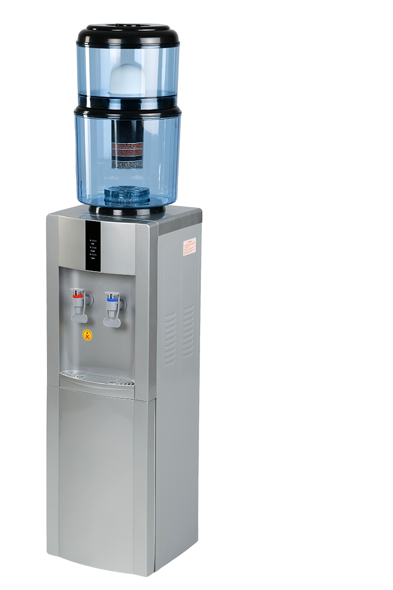 Hot & Cold Water Dispenser plus PVC Filtration System On-Top-Of-Dispenser