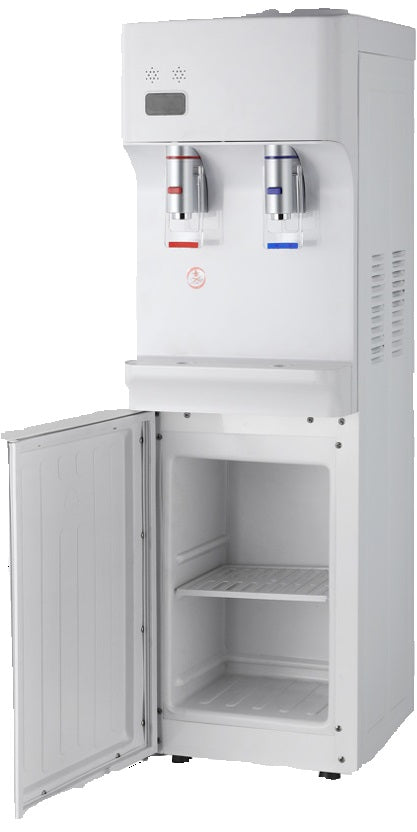 Floor Standing Hot & Cold Water Dispenser with Storage Compartment