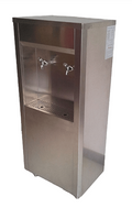 Industrial 80 Liter Per Hour Stainless Steel Water Fountain Unit with two Taps