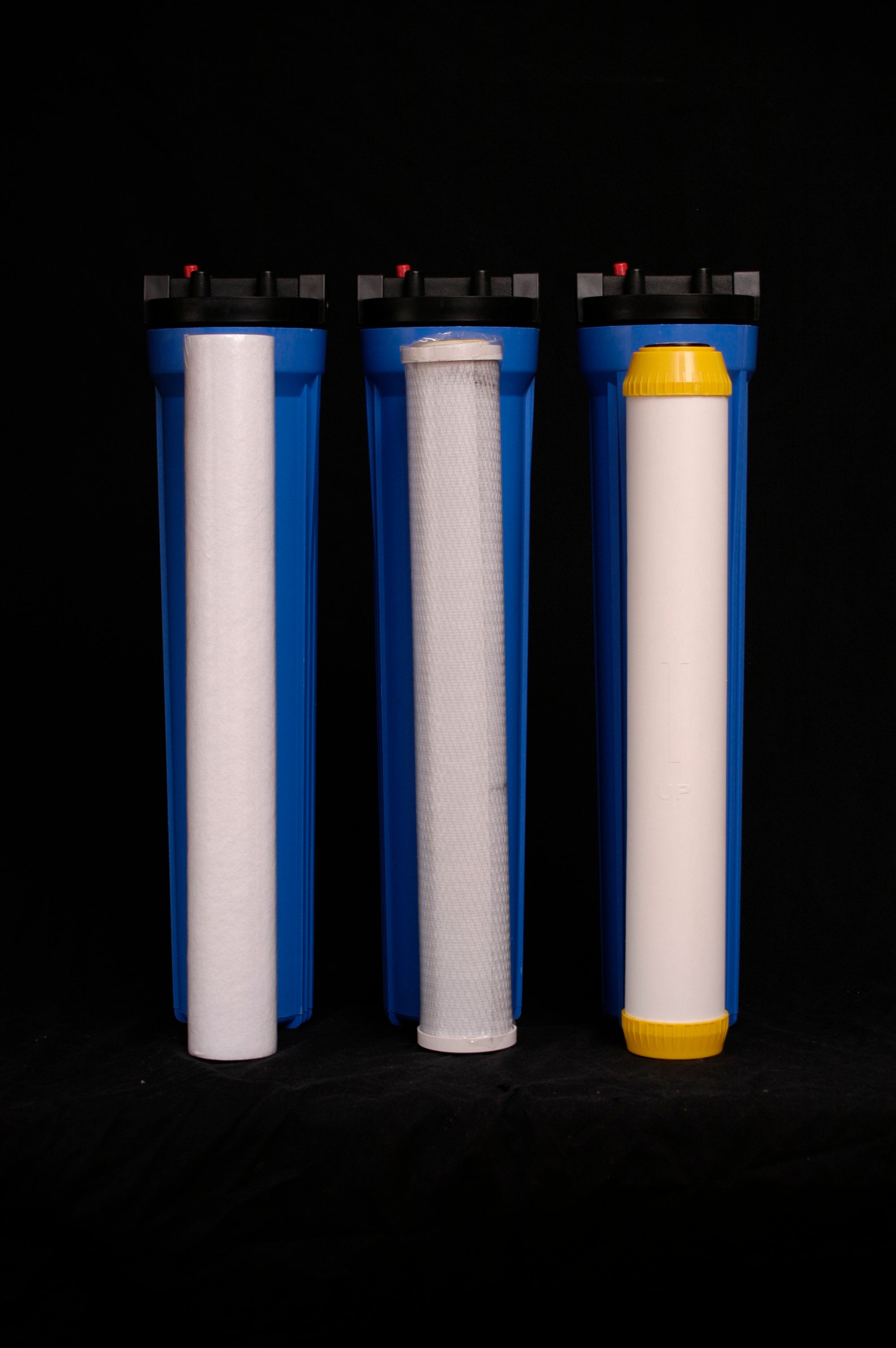 3-Stage, 20" Inch Slim Water Purifier Including 3 x 20 inch  Slim Filter Cartridges.